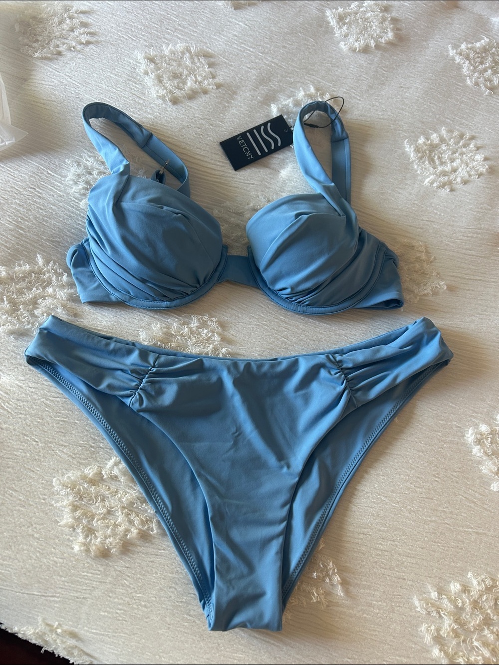 NWT Vetchy ARUBA BIKINI BABY BLUE SET - Picture 2 of 10
